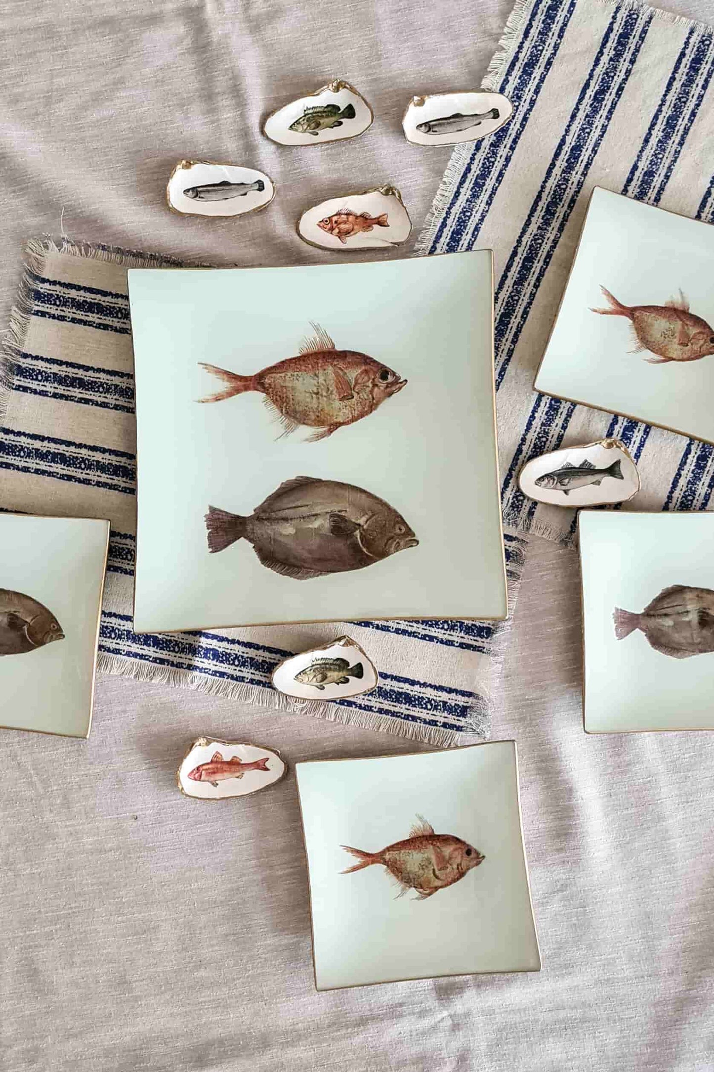 Bandeja Cuadrada 25cm Peces