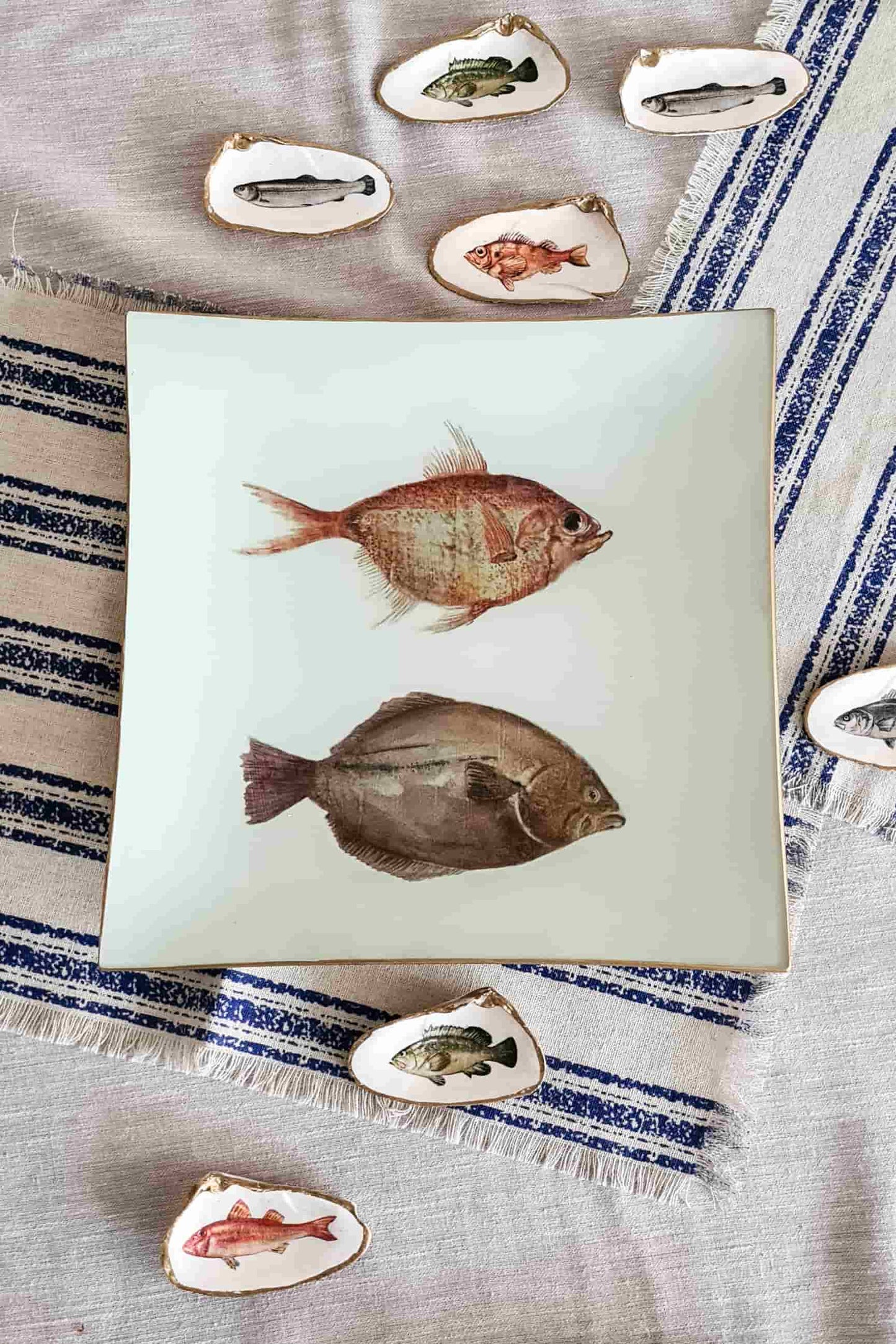 Bandeja Cuadrada 25cm Peces