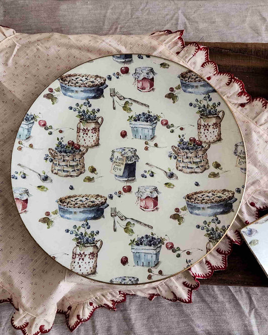 Plato base tortero diseño Country Chic 30 cm