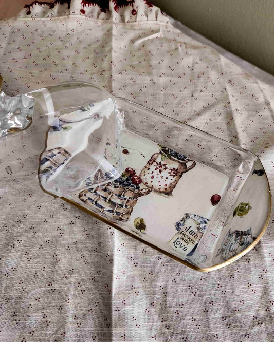 Mantequillera diseño Country Chic