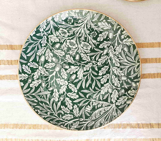 Plato base tortero diseño Bellota verde 30cm