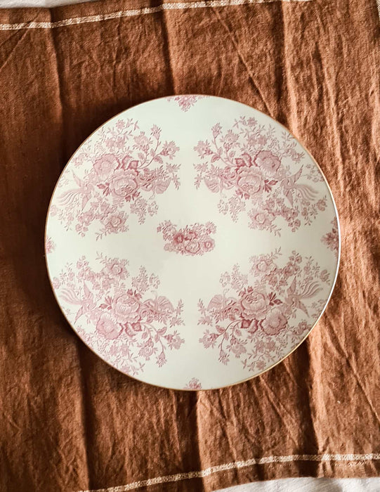 Bajo Plato Redondo 30 cm flores Julia