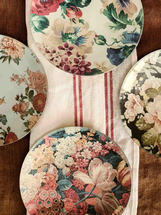 Conjunto Platos flores