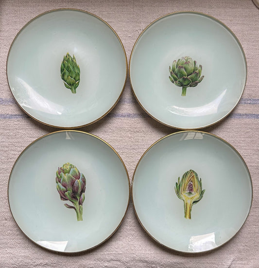Plato POSTRE set alcachofas