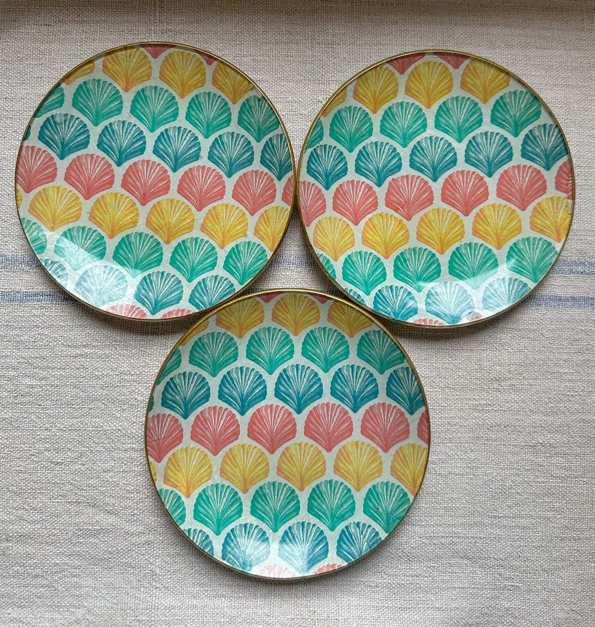 Plato POSTRE set conchitas