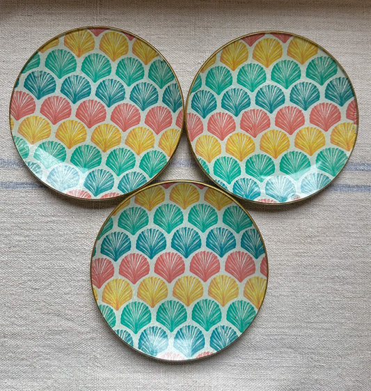 Plato POSTRE set conchitas
