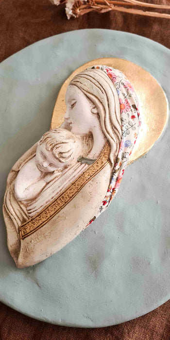 Virgen pintada a mano Liberty Beatriz