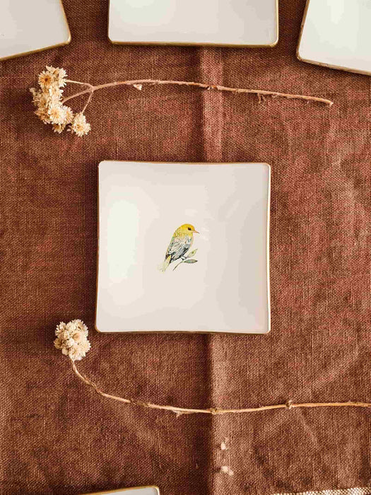 Pack mini platos de pan "Aves"