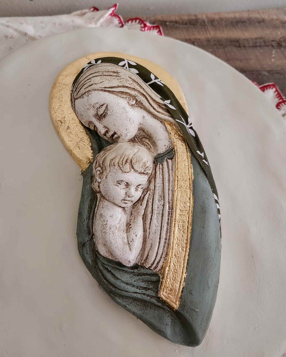Virgen pintada a mano Inés