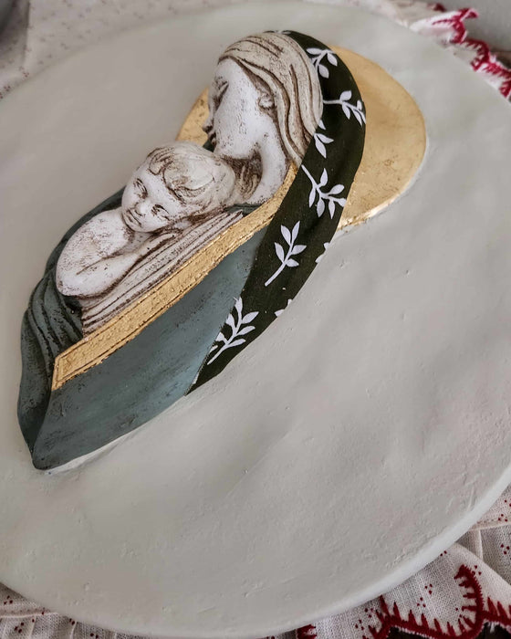 Virgen pintada a mano Inés