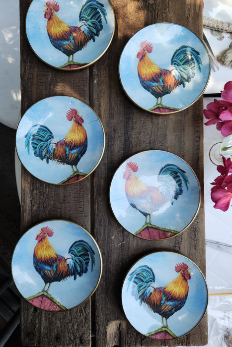 Plato de pan animales de diseño Gallo