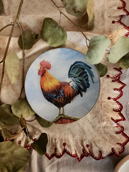 Plato de pan animales de diseño Gallo
