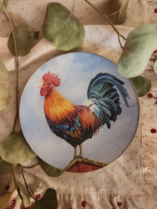 Plato de pan animales de diseño Gallo