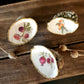 Trío conchas decorativas diseño frutas