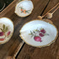 Trío conchas decorativas diseño frutas
