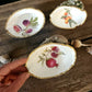 Trío conchas decorativas diseño frutas