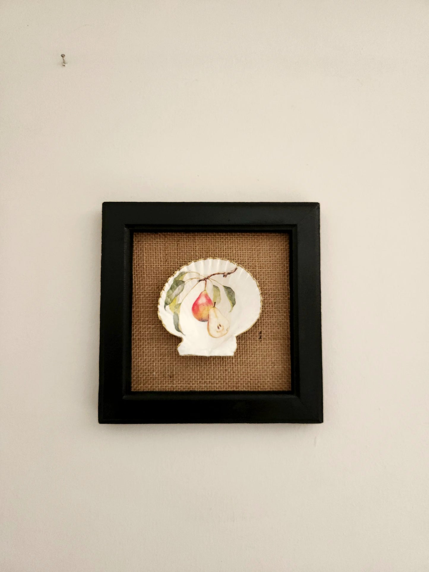 Cuadro decorativo diseño Pera 21,5 cm x 21,5 cm