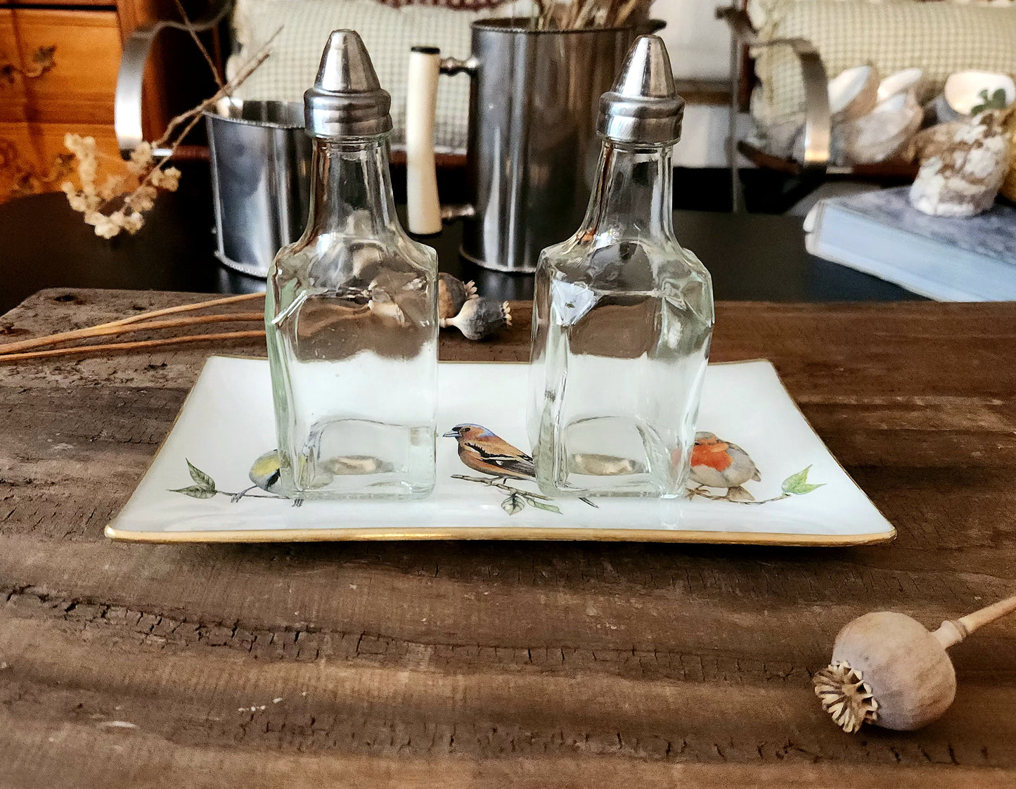 Alcuza diseño pajaros