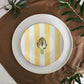 Conjunto 4 platos de postre alcachofas