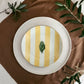 Conjunto 4 platos de postre alcachofas