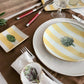 Conjunto 4 platos de postre alcachofas