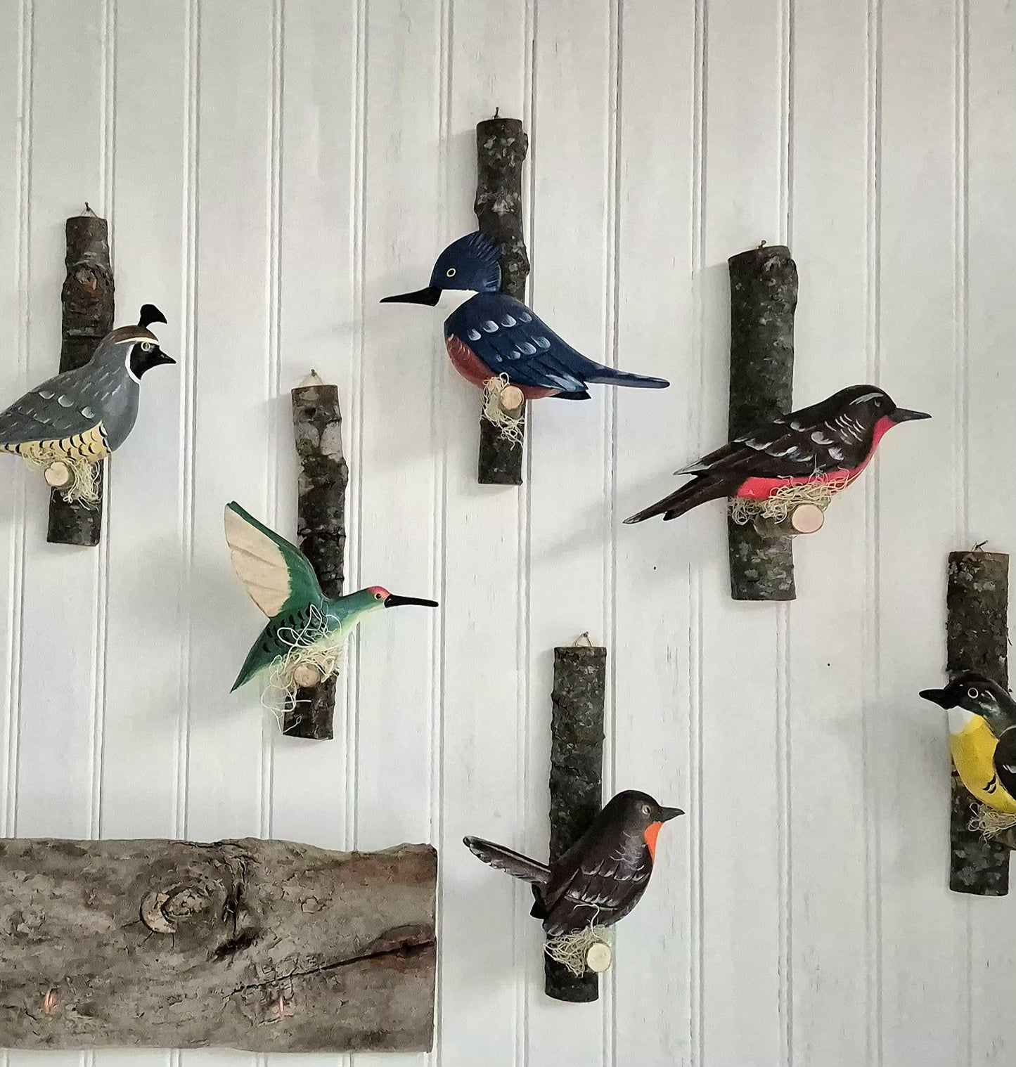 Pájaro tallado Siete Colores