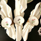 Conjunto 8 servilleteros diseño flores