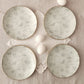 Conjunto 4 platos diseño gallinas variadas 19 cm