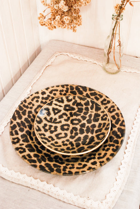 Plato animales animal print