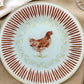 Plato de fondo diseño gallina 25cm