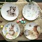 Conjunto 4 platos de pan 16 cm  diseño Conejo