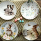 Conjunto 4 platos de pan 16 cm  diseño Conejo