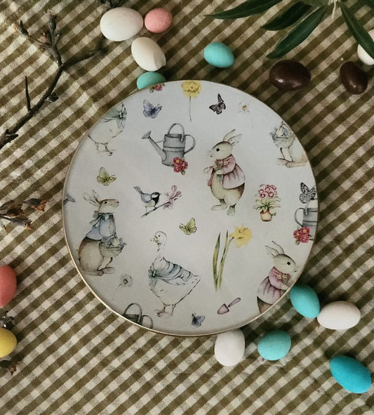 Plato de pan  diseño pascua de resurreccion 16cm