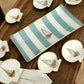 Bandeja rectangular diseño Rayas y Barquitos 12x24cm