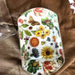 Mantequillera diseño flores y mariposa