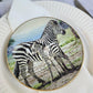 Conjunto 4 platos de pan diseño cebra 16cm