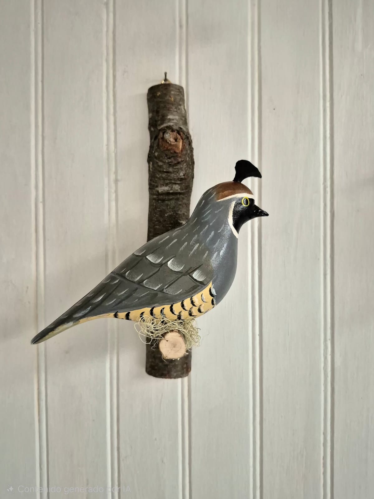 Pájaro tallado Codorniz