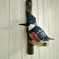 Pájaro tallado Martín pescador