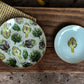 Conjunto 8 platos diseño alcachofa 25cm y 19cm