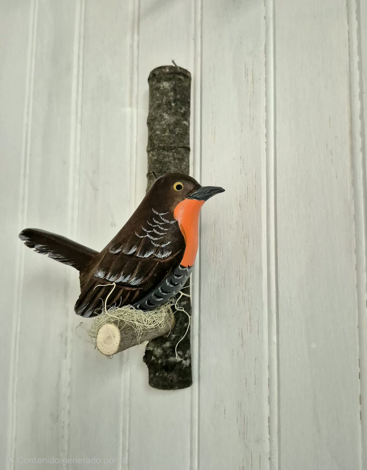 Pájaro tallado Chucao