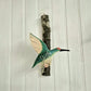Pájaro tallado Colibrí verde