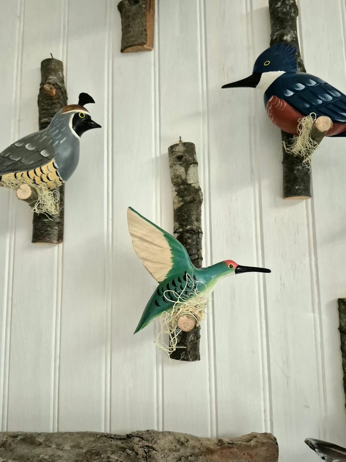 Pájaro tallado Codorniz