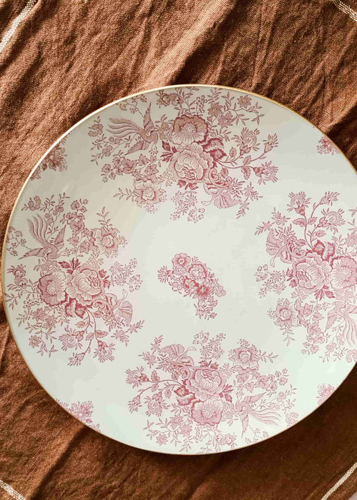 Bajo Plato Redondo 30 cm flores Julia