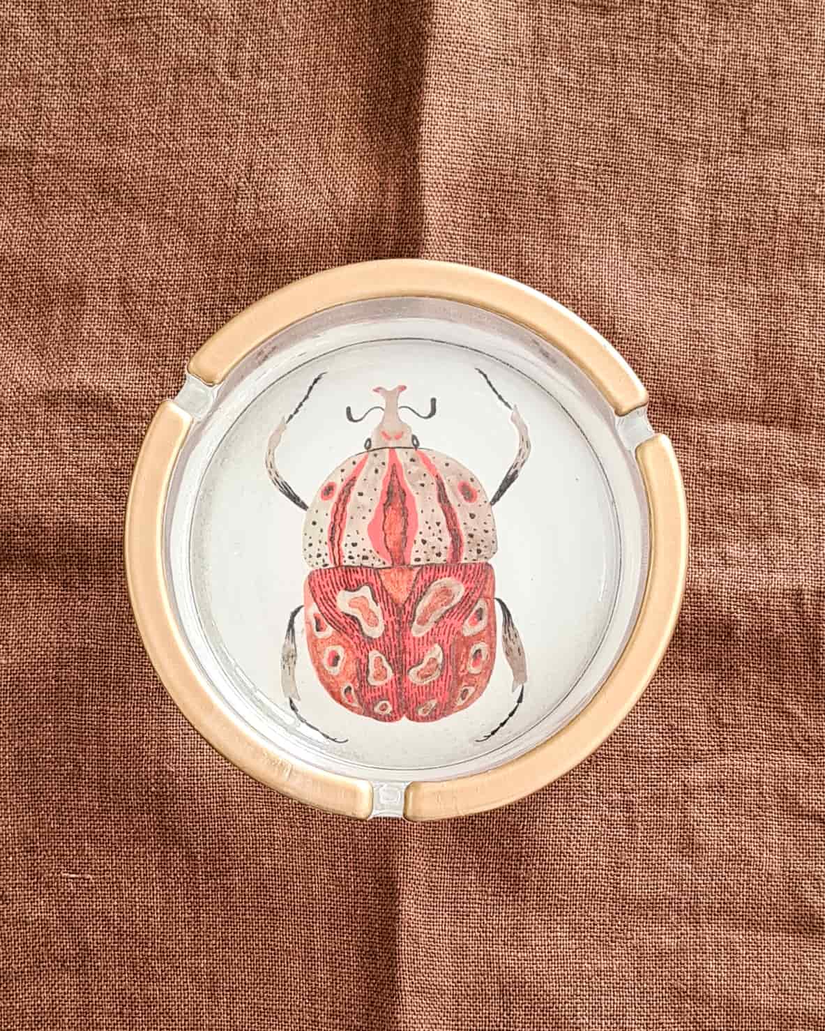 Cenicero grande Escarabajo Rojo
