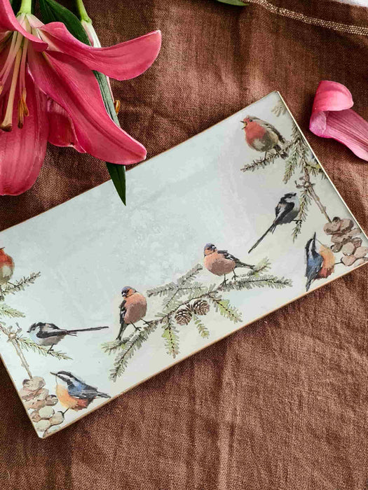 Conjunto Bandejas Navidad Pájaros