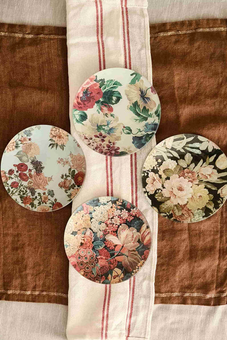 Conjunto Platos flores