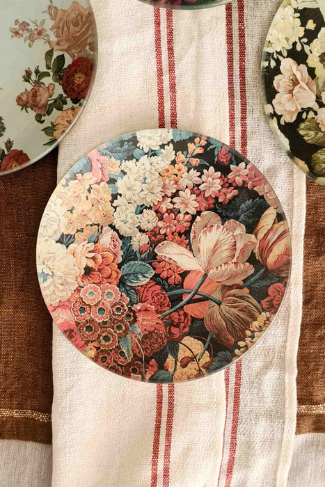 Conjunto Platos flores
