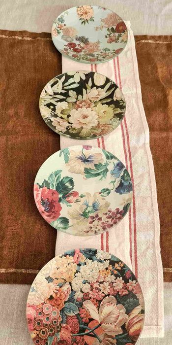 Conjunto Platos flores